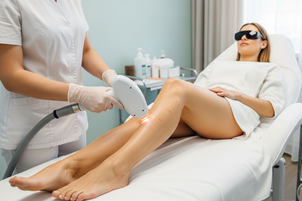 woman getting LHR treatment