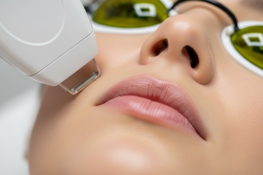 woman getting photofacial
