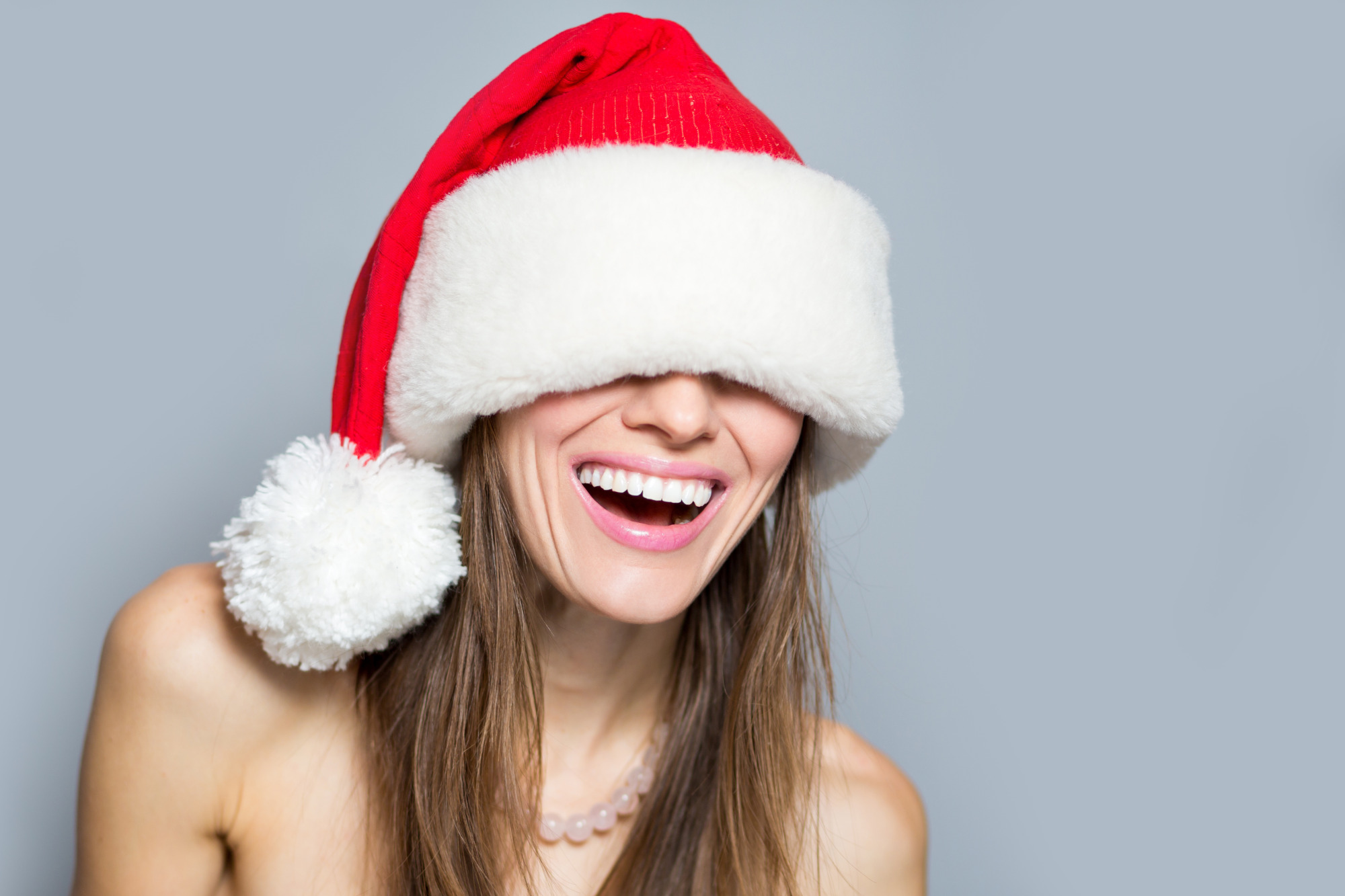 Beautiful and sexy santa woman